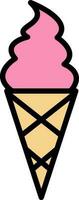 Ice cream cone Vector Icon Design