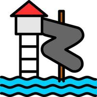 Water park Vector Icon Design