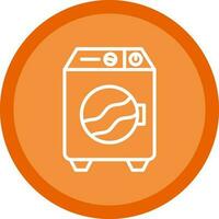 Washing machine Vector Icon Design