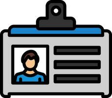 Id card Vector Icon Design