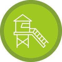 Lifeguard tower Vector Icon Design