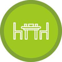 Dining table Vector Icon Design