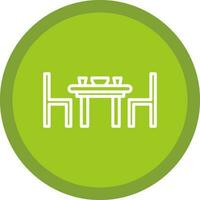 Dining table Vector Icon Design