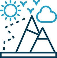 alpinismo vector icono diseño