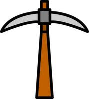 Pickaxe Vector Icon Design