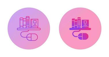 Digital Library Vector Icon