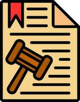 diseño de icono de vector de documento legal