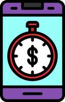 Time is money Vector Icon Design