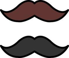 Moustache Vector Icon Design