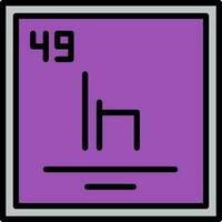 Indium Vector Icon Design