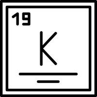 Potassium Vector Icon Design