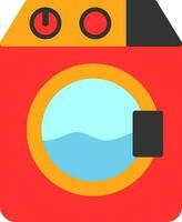 Washer machine Vector Icon Design