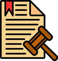 Legal document Vector Icon Design