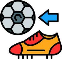 diseño de icono de vector de botas de fútbol