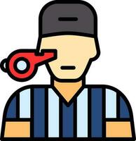 Referee Vector Icon Design