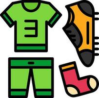 Football uniform Vector Icon Design