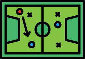 Soccer tactics sketch Vector Icon Design