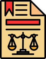 Legal document Vector Icon Design