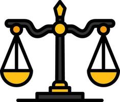 Justice scale Vector Icon Design