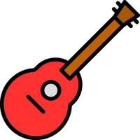 Acoustic guitar Vector Icon Design