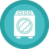 Washing machine Vector Icon Design