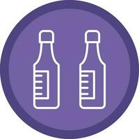 Beer bottles Vector Icon Design