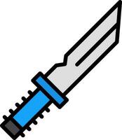 diseño de icono de vector de cuchillo