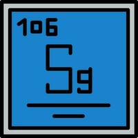 Seaborgium Vector Icon Design