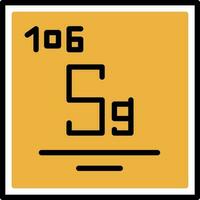 Seaborgium Vector Icon Design