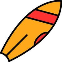 Surfboard Vector Icon Design