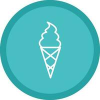 Ice cream cone Vector Icon Design