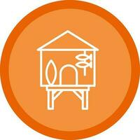 Beach hut Vector Icon Design