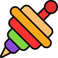diseño de icono de vector de peonza