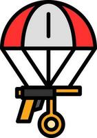 Skydiving Vector Icon Design