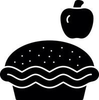 Apple pie Vector Icon Design