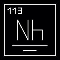 nihonium vector icono diseño