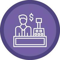 Cashier Vector Icon Design