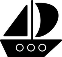 diseño de icono de vector de catamarán