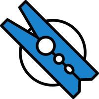 Clothespin Vector Icon Design