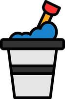 Bucket Vector Icon Design