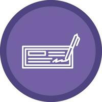 Cheque Vector Icon Design