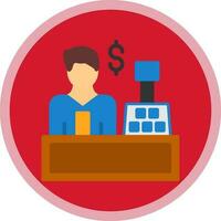 Cashier Vector Icon Design