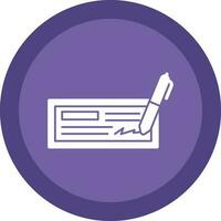 Cheque Vector Icon Design
