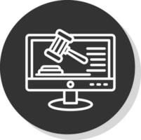 Online court Vector Icon Design