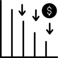 Line chart Vector Icon Design