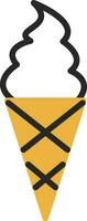 Ice cream cone Vector Icon Design