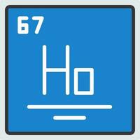 Holmium Vector Icon Design