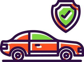 Car insurance Vector Icon Design