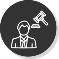 Lawyer Vector Icon Design