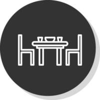 Dining table Vector Icon Design